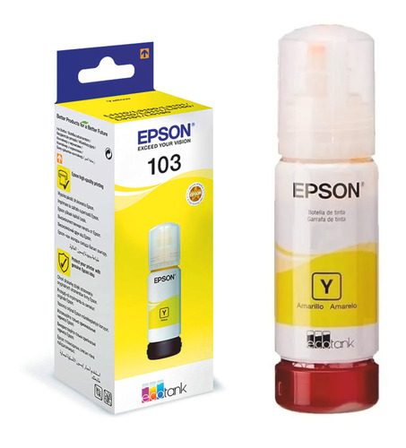 Botella Tinta Epson 103 Ecotank Amarillo - Ncuy