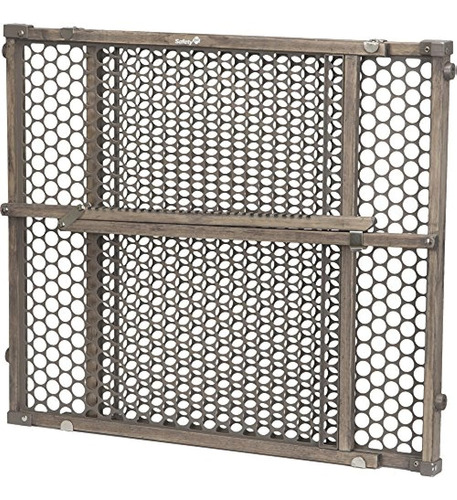 Safety 1st Vintage Grey Wood Gate, Gris