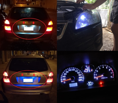 Luz Luces Led T10 Auto Moto Salon Interior Placa Tablero