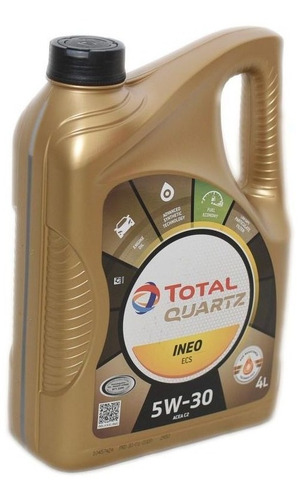 Imagen 2 de 3 de Aceite Total Quartz Ineo Ecs 5w30 4l L46