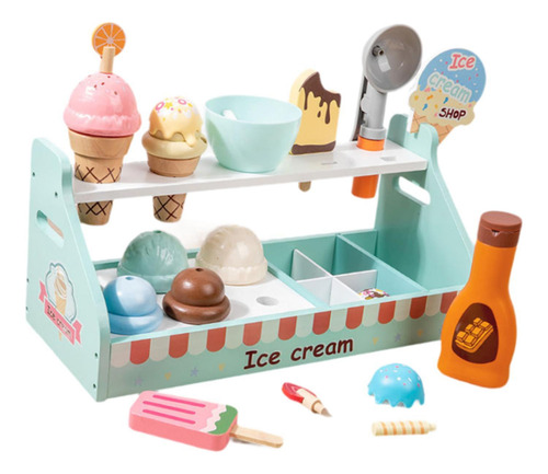 Juego De Juguetes Para Helados, Mostrador De Helados Para