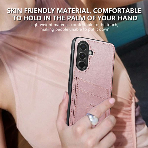 Funda De Piel Sintética Con Ranura Para Tarjetas Para Samsung Galaxy A05s A06 A13 A14 A15 A16 A23 A25 A26 A33 A34 A35