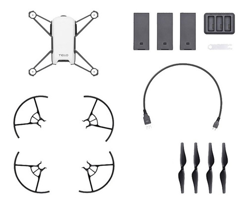 Imagen 3 de 3 de Drone Ryze DJI Tello Boost Combo con cámara HD blanco 2.4GHz