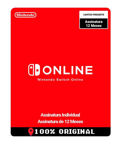 Nintendo Switch Online 12 Meses Pronta Entrega