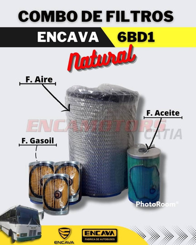 Combo Filtros Encava 6bd1 Natural