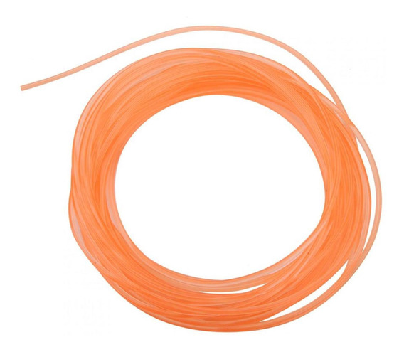 2mm*10m Correa redonda de poliuretano PU de superficie lisa naranja para transmisión de impulsión Correa de poliuretano