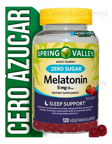 Melatonina Cero Azucar 5mg Formula Extra Fuerte 120 Gomitas