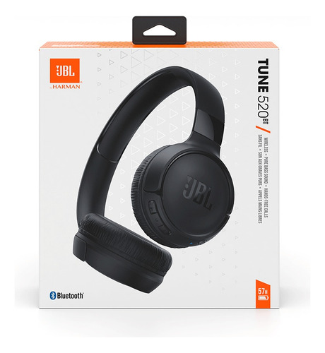 Fone de ouvido on-ear sem fio JBL Tune 520BT preto