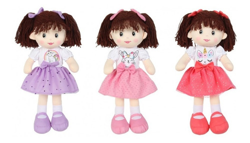 Muñeca De Trapo Apego Niñas Dormilona Diseño Animales