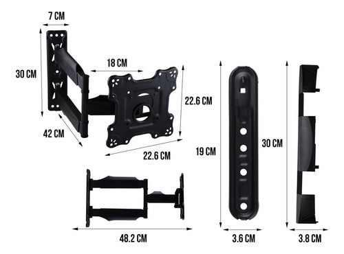 Soporte Tv Universal Para Pantallas De 32 A 60 Pulgadas 32kg