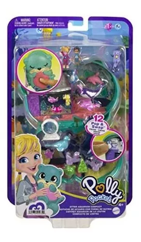 Boneca Sereia Polly Pocket Aquário Subaquático