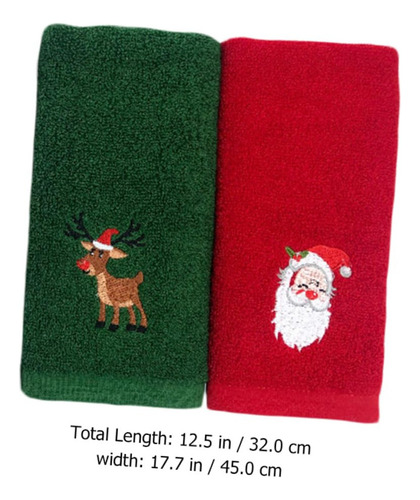 6 Piezas Toalla De Navidad Toallas De Mano De Algodón