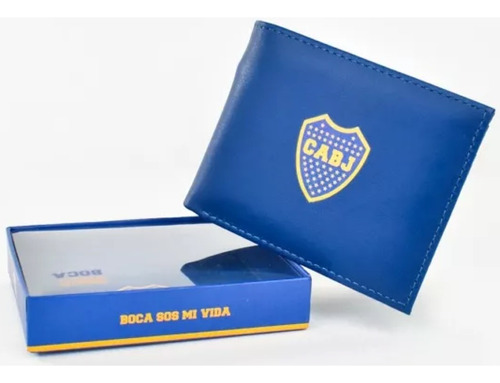 Billetera Boca Juniors 100% Orig Cuero Pu Licencia Jsbags