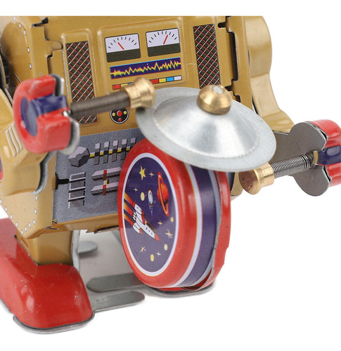 Juguete Robot De Cuerda Retro Coleccionable De Hierro