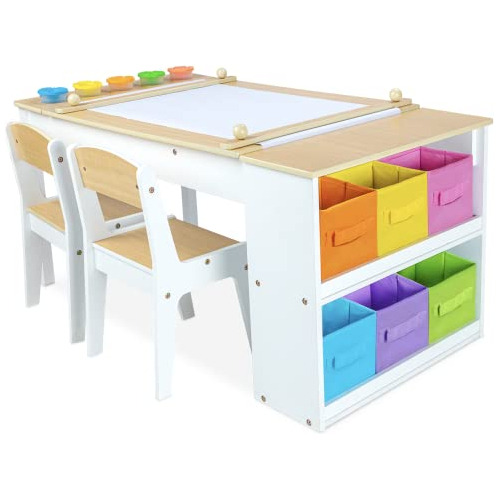 Milliard Juo De Mesa De Arte 2 En 1 Para Niños Y Caballete D