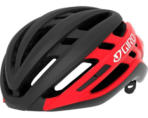 Capacete Ciclismo Giro Agilis Sem Mips Preto E Vermelho - M