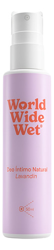 Desodorante Spray  Íntimo 50 Ml 100% Natural World Wide Wet 