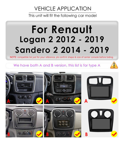 Zkp Sroje 8+128gb Auto Estéreo Para Renault Dacia Logan 2