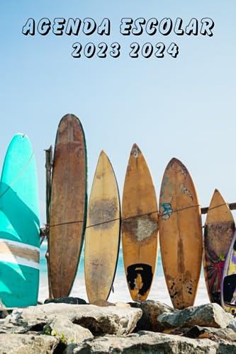 Agenda Escolar 2023-2024 Surf: Organizador Semanal Agosto 20