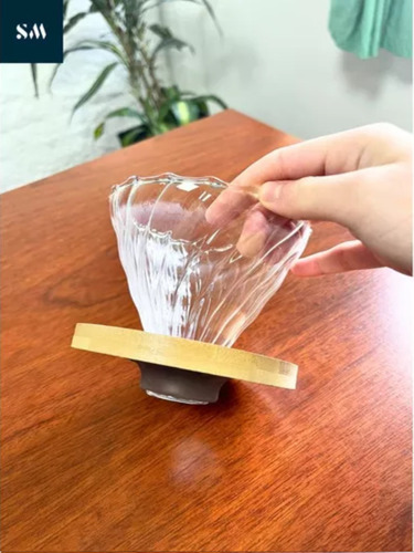 Cafetera Vidrio 600ml Filtro Papel Descrt Tipo Chemex