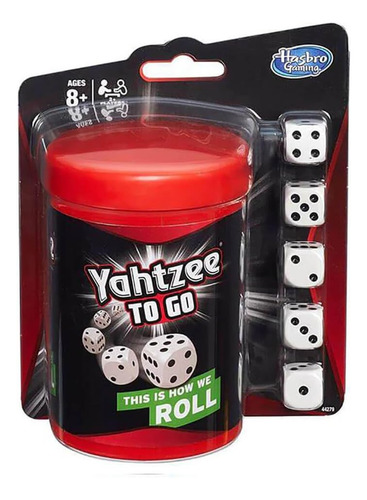 Juego De Viaje Yahtzee To Go De Hasbro 2014 Gaming
