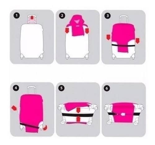 Funda Para Valijas Cubre Valijas Mediana Estampados Ecuotas