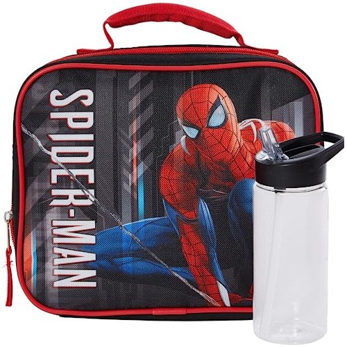 Rápido Delantero Marvel Spiderman Almuerzo Caja Con Vjdra