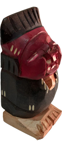 Indio Pícaro De Madera 13 Cms Típico Chileno // Tomy
