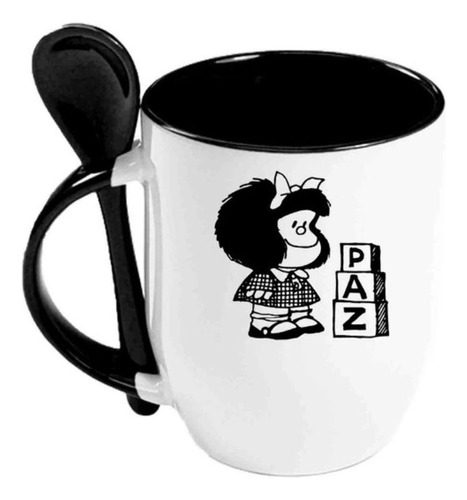 Taza Con Cuchara Premium Personalizada Sámano.uy