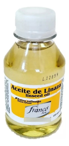 Aceite De Linaza Franco Arte X120 Ml Para Pintura Oleo