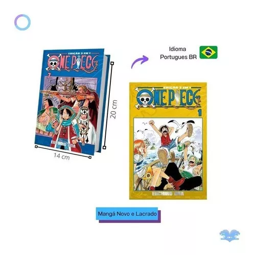 One Piece 3 em 1 Vol 7 Eiichiro Oda Editora Panini em Promoção na Americanas