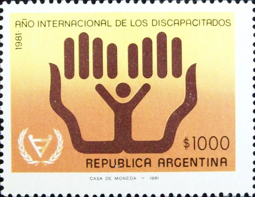 Argentina, Sello Gj 1994 Año Discapacitado 81 Mint L5208