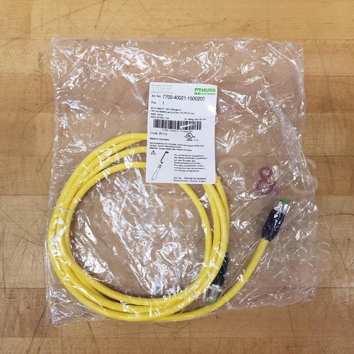 Murr Elektronik 7700-40021-1500200 Cordset, M12 4 Pi Ccw
