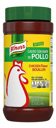 Knorr Caldo Con Sabor De Pollo En Polvo 1.14kg Importado