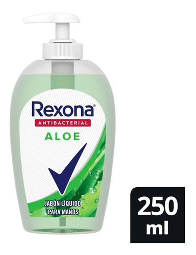 Jabon Liquido Antibacterial Rexona Aloe Para Manos X 250 Ml