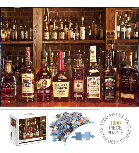 Rompecabezas Puzzle Whisky 1000 Piezas 70x50cm Decorativo