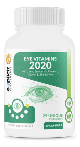 Explicit Supplements Vitaminas Para Ojos 60 Cápsulas