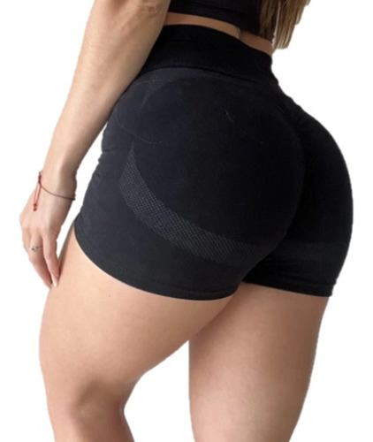 Calza Short Push Up Deportivo Simil Seamless Shein Supplex 