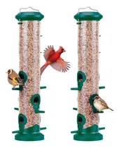 Comprar Comederos Para Aves De Tubo Transp. Para Exteriores_verde 2u