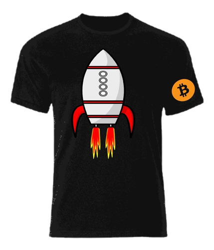 Polera Negra Nave Espacial 1 Btc Izq