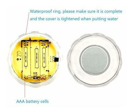 Imagen 4 de 7 de Luces Led Sumergibles Bajo El Agua Impermeable Rgb Camb...