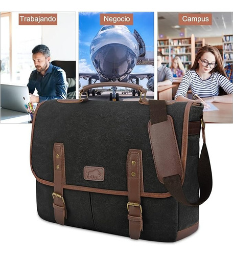 Bonito Portafolio Hombre Con Divisiones Resistente Al Agua