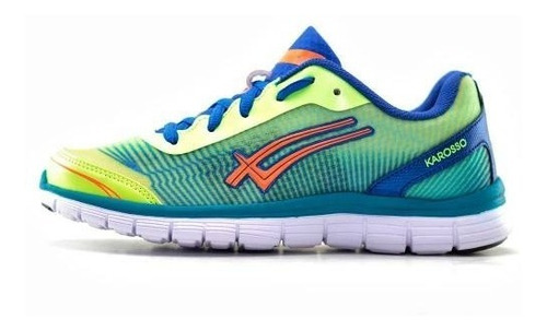 Tenis Para Correr Karosso 8110 Amarillo Azul