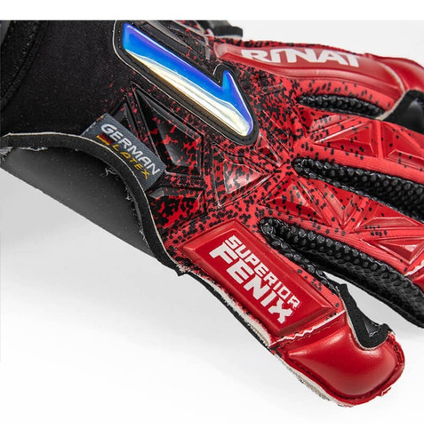 Imagen 3 de 8 de Guante De Portero Rinat Fenix Superior Jd Pro Rojo