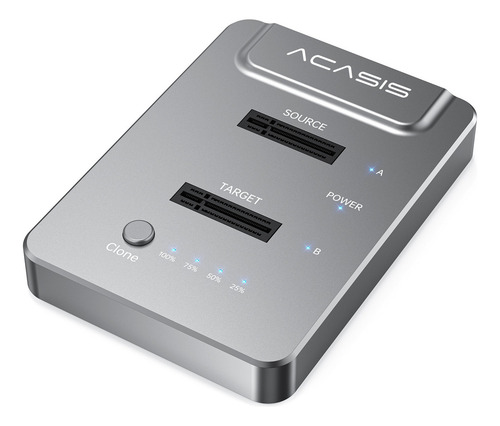 Carcasa Nvme Clone Para Disco Duro Externo Acasis M.2 Color Azul Marino