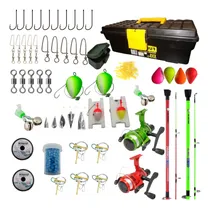 Comprar 2 Kit Combo Pesca Surfish Cañas + Reeles + Caja + Accesorios