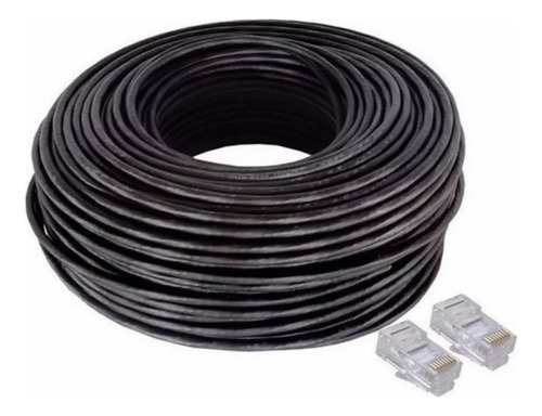 Cable De Internet Cat5e Resiste Al Agua Y Sol Utp 100mts 