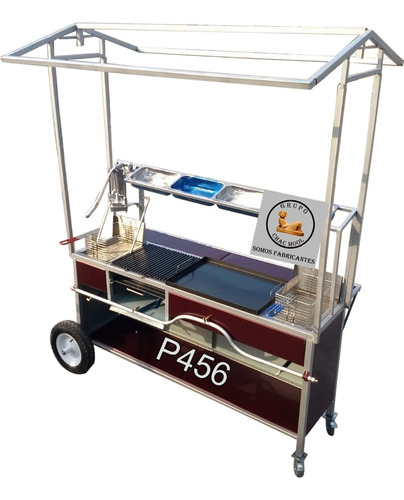 Carrito De Comida 5 En 1 Con Techo Desmontable, Modelo P456