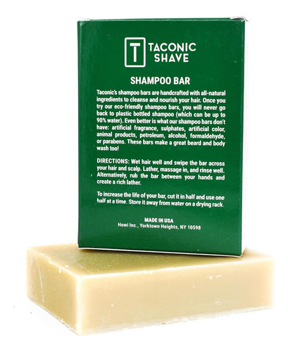 Afeño Tacónico, Barra De Champú Para Cabello De Menta Hecha