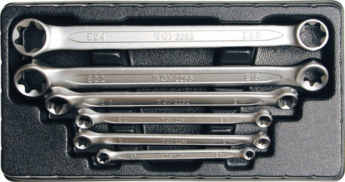Juego Llaves Torx | Planas | E6 X E8 - E20 X E24 | Bgs 2268